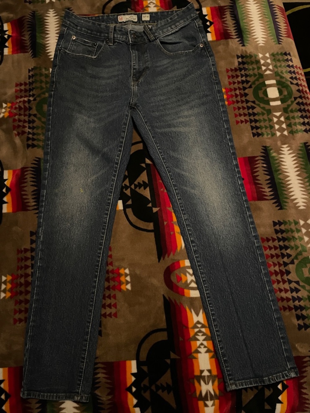 Men's Classic Straight Fit Blue Jeans